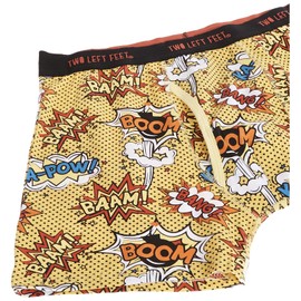 Two Left Feet Mens Boxer Brief Underwear, ComiCon, Small