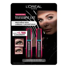 Duo Pack Telescopic Lift Mascara Pestañas Más Largas 10ml Cu