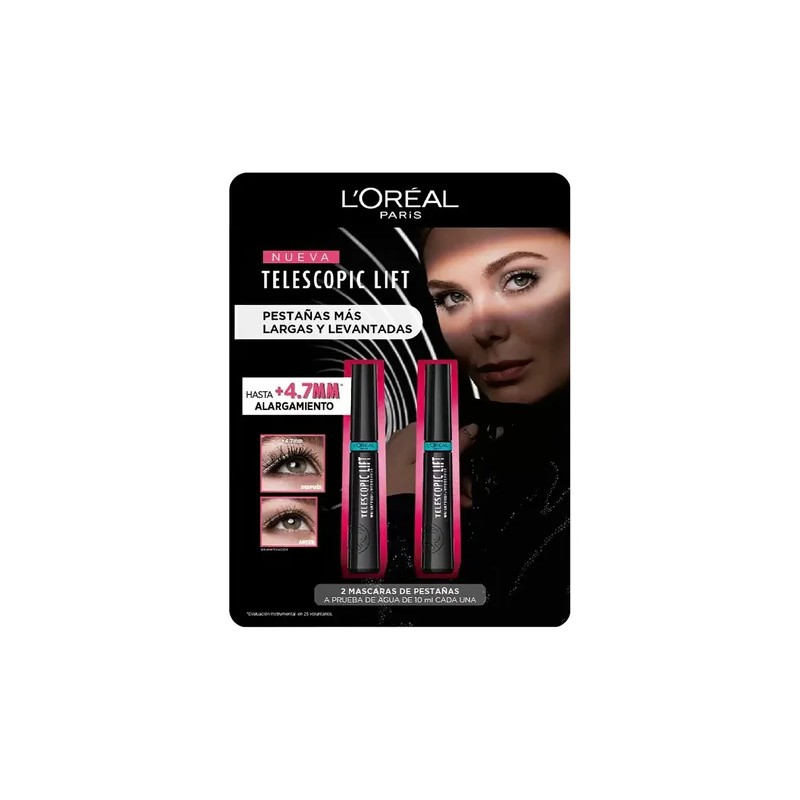 Duo Pack Telescopic Lift Mascara Pestañas Más Largas 10ml Cu