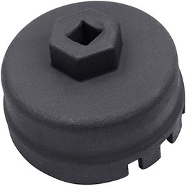Ibetter Heavy Duty Steel Oil Filter Wrench For Toyota, Lexus, Scion 1.8 Liter Engines - Durable Cup Style Oil Filter Removal Socket Tool Fits Prius, Prius V, Corolla, Matrix, CT200h, iM, iQ, xD