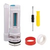 White 250mm Height Toilet Push Button Valve Element Dual Flush