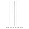 sourcing map 5Pack M5 x 300mm Fully Threaded Rod with