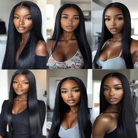 BilltiiWW 24 26 28 Inch #1B Straight Human Hair Bundles Natural Black Straight Bundles Brazilian Remy Weave Hair Extensions Soft and Silky for Women