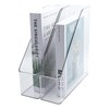 QUYLIXX Magazine Holder, 2 Pack Acrylic Magazine File Holder,A4 Vertical