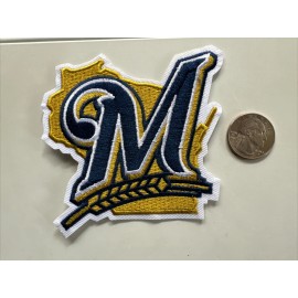 MILWAUKEE BREWERS BASEBALL VINTAGE Embroidered Iron On Patch  3.5” X 3.5”