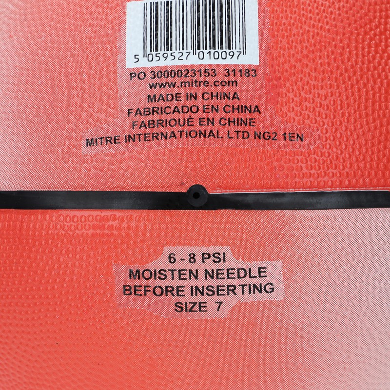 Carta Sport BASKETBALL MITRE NYLON WOUND SIZE 6