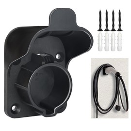 LZSTEC EV Charger Cable Holder Wall Mount J1772 Holder, Electric Car Charging Cable Hanger Organizer for SAE J1772 Charging Plug & Connector