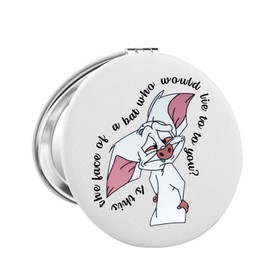 FAADBUK Cartoon Movie Inspired Pocket Mirror Bartok The Bat Lover Gift Bartok Gift for Her (Bat Mirror)