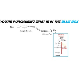 Exhaust Muffler & Tailpipe Kit Compatible for 2009-2013 Toyota Matrix 1.8L | Stainless Steel | Northeastern Exhaust | Free Clamps Included | Automotive Replacement Part