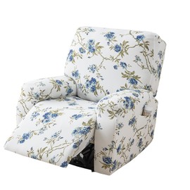 CRFATOP Recliner Slipcovers with Arms 4 Pieces Lazyboy Recliner Chair Cover Non Slip Recliner Slip Covers for Recliner Chair with Storage Pockets Furniture Protector for Living Room