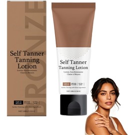 Self Tanner Tanning Lotion - Organic Ingredients Sunless Gradual Fake Tan Lotion,Streak-Free Natural Glow, Fair to Medium for Women & Men100G (1Pcs)