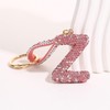 Gold Initial Letter Keychain Gift for Women Girls Bling Sparkly
