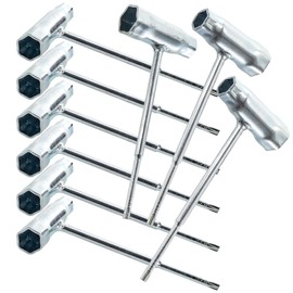 Okllen 9 Pack 13 x 19mm Chainsaw Scrench, T-Wrench Spanner and T27 Torx Combination Screwdriver and Wrench, Chainsaw Adjustment Tool Wrench, Socket Wrench for Saws Chains Nuts Spark Plug