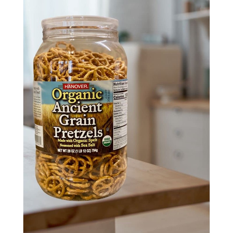 Hanover Organic Ancient Grain Spelt Sea Salt Pretzels Low Fat