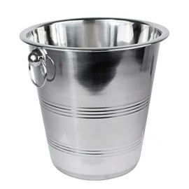 Stainless Steel Silver Champagne Wine Bucket Punch Drink Ice Cooler Party French Style