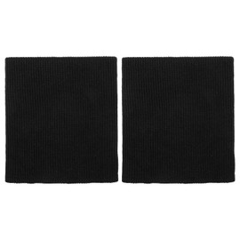 Knit Cuff Sleeve for Jacket, Cotton Stretch Knit Rib Cuff Tubular Rib Cuffing Replacement for Sleeves Padded Jacket Sportswear Cuffs Extension Replacement Sewing DIY (4 x 3.7 Inch, Black)