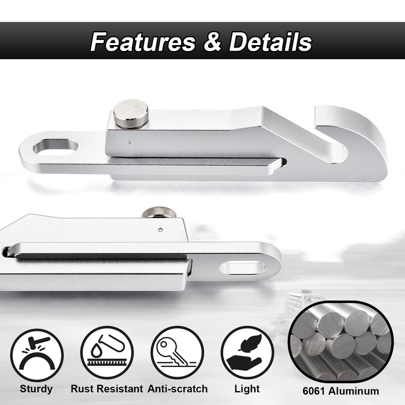 ROMELACK 2PCS Adjustable Aluminum Door Latch Extender Fit For Polaris