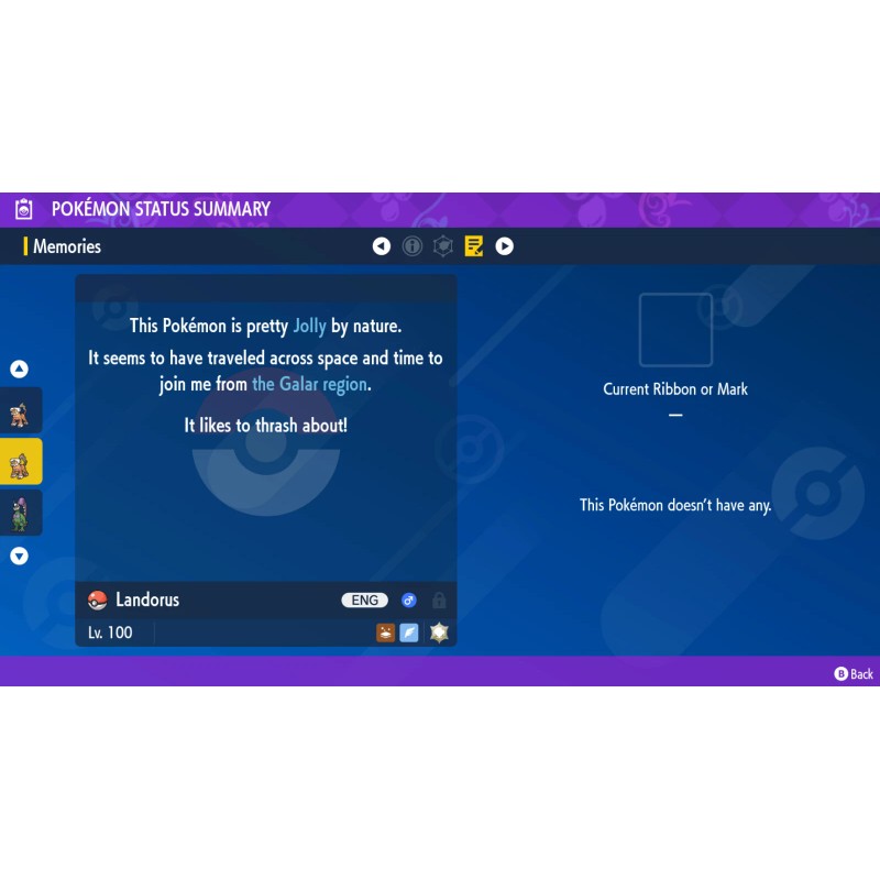 6IV Shiny Thundurus+Enam