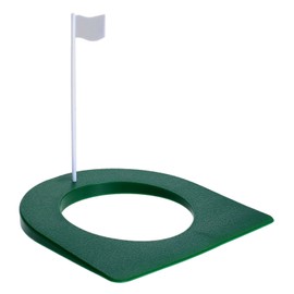 MUXSAM 1Pc Golf Practice Putting Cup Mat with Hole and Flag Plastic for Indoor Outdoor Office Garage Yard Golf Putting Green Regulation Cup Practice Training Aids