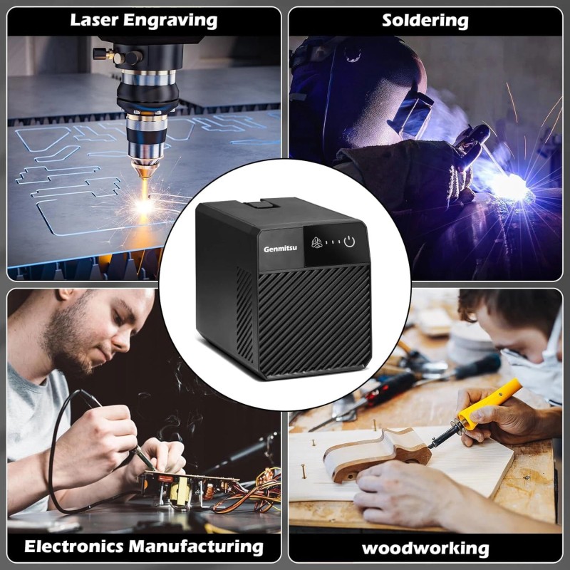 Genmitsu Smoke Purifier for Kiosk Laser Engraver, Portable Fume Extractor