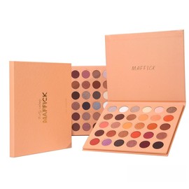 Maffick 30 Color Shadow Palette- Black Smoky Makeup with Shimmering Pearl Eyeshadow for a Radiant, Dramatic Look (03)