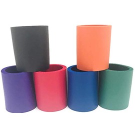 Pen Kit Mall Blank Beer Can Huggers, 6 Pack, Foam Insulated Cooler for Alcohol and Soft Drinks, Flexible Drink Caddies for DIY Projects, Parties, Events, Weddings or Branding (6, Assorted)