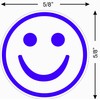 Supply360 AS-IMP2020 Round Teacher Stamp - Purple Smiley FACE, Purple