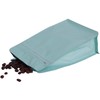 REMTAP Coffee Bags with Valve(50pcs,8oz) Blue High Barrier Aluminumed Foil