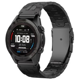 synsing 26 mm Titanium Bracelet Compatible with Fenix 8 51 mm/Enduro 3 51 mm/7X Pro/6X Pro, 22 mm Metal Bracelet Quick Release Compatible with Fenix 8 47 mm/E 47 mm/7/6 Pro/5 Plus/Forerunner 965 955,