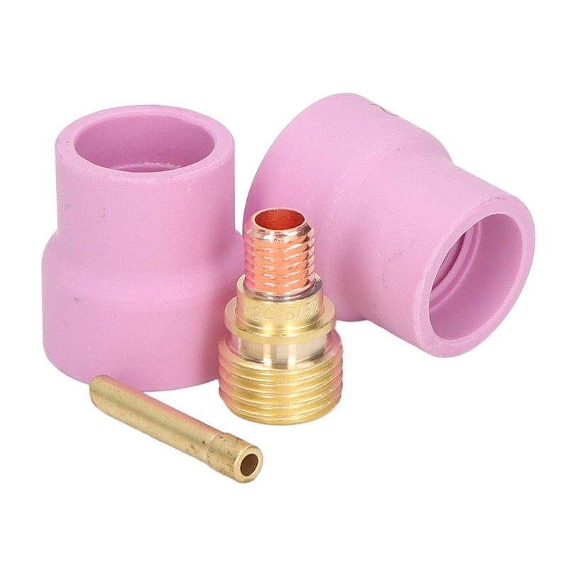 4Pcs TIG Welding Accessory Set Ceramic Nozzle 2.4mm Gas Lens