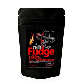 Carolina Reaper Chilli Fudge 100g Made with the hottest chilli in the world 2% Reaper Powder