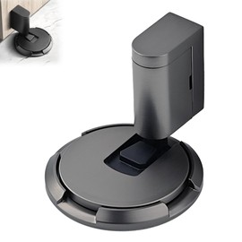 Mechanical Door Stopper - 2024 Upgrade with Removable Design, Adjustable Height for Door Gaps, Windproof, Easy Installation with Adhesive Pads or Screws (Gray)