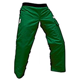 FORESTER Full Wrap Around Chainsaw Chaps - 360 Degree Below The Knee Protection - Adjustable Belt Chain Saw Chaps for Men or Women - Full Wrap Chainsaw Pants (35in, Forest Green)