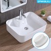 24 PCS Bathtub Jet Covers Silicone Hole Plug White Tube