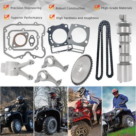 BIGLKNM Rocker Arm & Camshaft & Gasket & Chain Gear Compatible with Sportsman 400 450 Ranger 400 500 Big Boss 500 Scrambler 500 ATP 500 Worker 500 Magnum 500 Xpedition 425 Xplorer 500