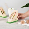 Restaurantware-Sustain 4.8 x 4.8 x 2 Inch Triangular Paper Sandwich