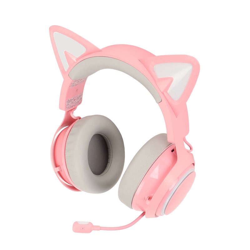 Cat Ear Gaming Headset RGB Light Bluetooth Wireless Headphones with