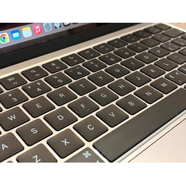 Transparent Gray Laptop Keyboard Sticker for MacBook, Compatible with 13-16 Inch MacBook Air/Pro