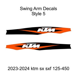Unbranded 2023-2024 KTM SX SXF 125-450 Swing Arm Decals Style 5 Free Shipping!!!