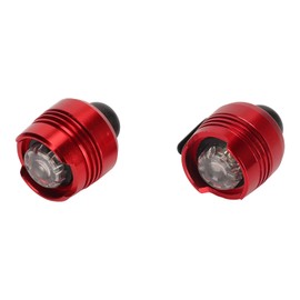 Headlight for Crocs, 2 Piece Torch Attachment for Crocs, Waterproof Charm Accessories for Kids and Adults, LED Flashlights for Outdoor Camping and Hiking (Red)