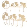Wall Coat Rack Ginkgo Leaf Design Simple Elegant Style Wide