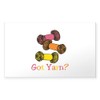 CafePress Got Yarn Sticker Rectangle Bumper Sticker Car Decal