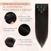 Clip-In Extensions aus Echthaar, 25 cm, 50 g, Remy-Echthaar-Extensions mit