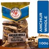 TAJ Premium Indian Amchur Whole Slices, Dried Mango, 3.5 Ounce