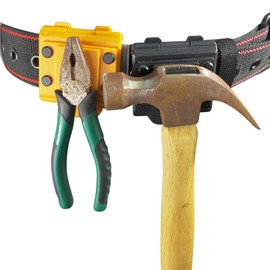 Magnetic Tool Holster, Magnetic Belt Clip,Magnet Tool Belt Clip,Magnetic Hardware Holster Clip On Tool Belt Magnet for Tools and Hardware.Free Your Hand When Working.