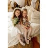 Aurellie Sheer Girls Tights White with patterns Holy Communion Special