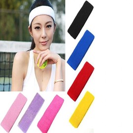 Sports Headband for Yoga, Gym, Running Hair Yellow GD07319 100ea