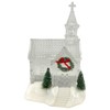 Gerson 2660080 Battery Operated Lighted Holiday Spinning Water Globe Church,