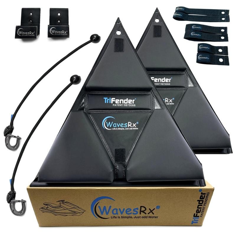 WAVESRX TRIFENDER DOCKING BUMPERS - Style: ORCA BLACK