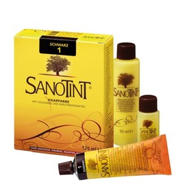 Sanotint - 4% PPD, no ammonia, Black hair dye 01
